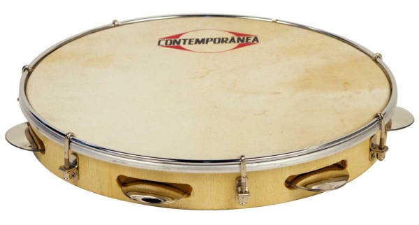 Contemporânea Pandeiro, Pro, Ø 12, Holz, Naturfell