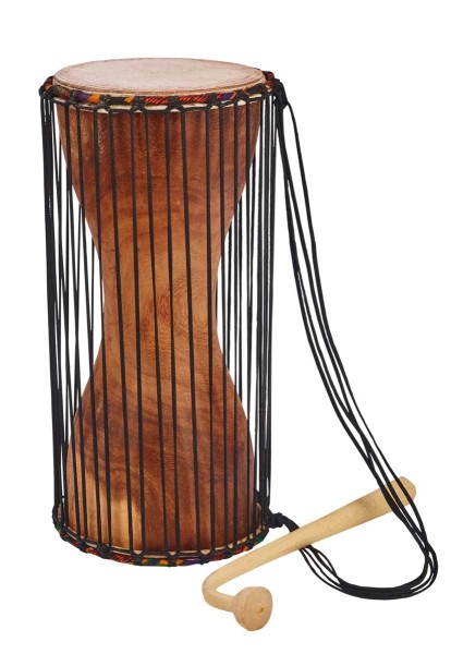 Afroton Dondo, Sprechtrommel, Ø 18cm, H 42cm, inkl. Schlägel
