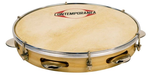 Contemporânea Pandeiro, Pro, Ø 10, Holz, Naturfell