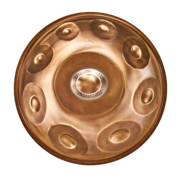 PanAmor PanAmor Handpan, F#2 Nordlys15, 6 Bottom Notes, Ember steel
