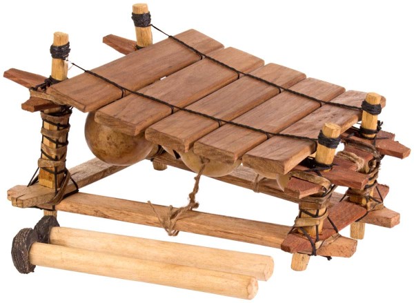 Afroton Balafon, 5 Töne, Ghana, ca. L 42cm, B 30cm, H 27cm