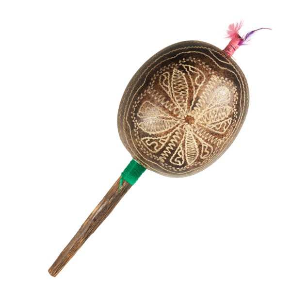   Shaman´s rattle, shipibo, large